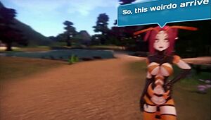 Trapped by lesbian slime, Hornet Monster Girl needs help?