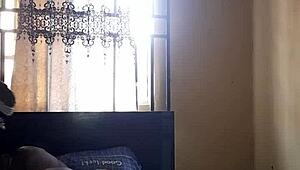 My friend lets me fuck his girlfriend, milf facial on her cock