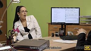 This Czech teen got caught on hidden cam during a wild casting session at work.