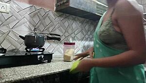 Bold Indian Bhabhi's First Kitchen Sex with Devar