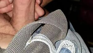 Fucking a tatted flat-chested girl with ripped clothes in wild action.