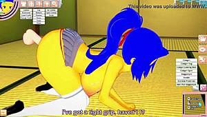 Marge Simpson Takes It Hard in Wild Action