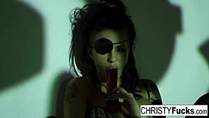 sexy christy mack the pirate plays with her amazing ass and tight wet pussy