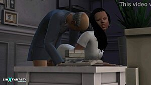 hey, check out Siobhan Fyres in wild 3D action