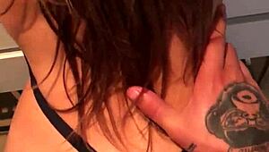 feeling the passion as she gets fucked in the bathroom