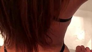 feeling the passion as she gets fucked in the bathroom