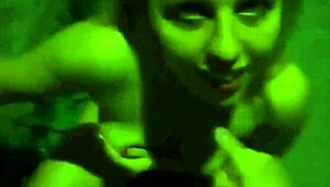 is this stunning gf giving blowjob in the street at night