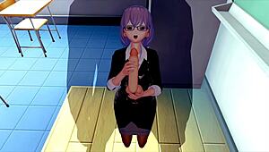 Female teacher craves energy in this 3d hentai fantasy