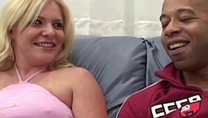 Banged Blonde in Wild Group Blowbang