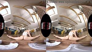 narrative virtual taboo unfolds as she splits on his cock in pov