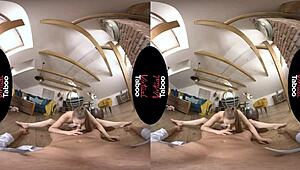 narrative virtual taboo unfolds as she splits on his cock in pov