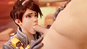 Tracer Paying a Bet with Intense Cock Sucking - Bewyx Ft Cinderdryadva