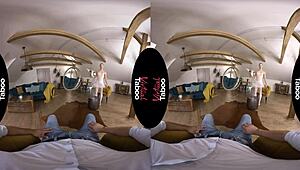 narrative virtual taboo unfolds as she splits on his cock in pov