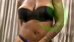 Tattooed Pornstar Plays With Juicy Pussy On Strap On