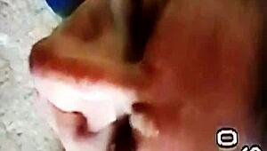 want to see this huge milf get a facial cumshot?
