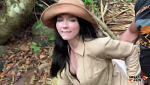 Hey, I sucked the poison out of his penis and saved his life in the jungle POV. What a wild adventure with that babe!