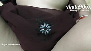 Indian Hot Bhabhi Sneaks a Wild Session at Home with Hindi Audio.