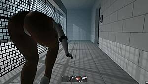 Haydee Hentai Game Ep 2: Big Boobs Android Fights Robot!