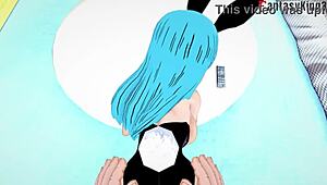 Bulma fucks goku while gohan and android 18 watch in dragon ball zex