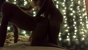 Amateur roommate asked a milf with a big ass to fuck him for bad behavior