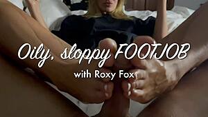 the hottest oily foot massage session