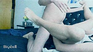 Hidden Camera Catches Guy Drilling Hard in Secret Bedroom Action with Monster Cock