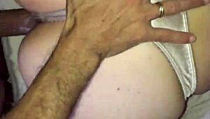 french amateur in satin panties gets pounded doggystyle pov in retro style