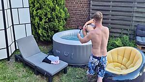 backstage solo show with ass shaking and masturbation