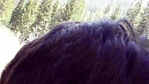 can you believe this petite latina swallowed cum by riverfront?