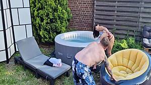 backstage solo show with ass shaking and masturbation