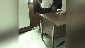Camera catches teacher and student in office affair. Mexican schoolgirl trades favors for grades in real amateur clip.