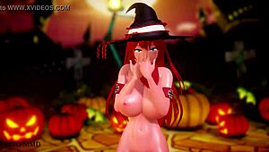 mmd happy halloween r18 by shidoyasha brings spooky fun