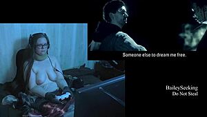 Naked Brunette with Big Natural Tits in Alan Wake Playthrough Part 10