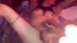 crazy threesome action unfolds with wild group energy