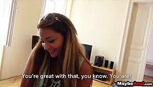 18-year-old Lana tries anal in wild European adventure