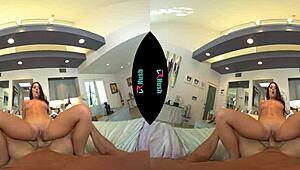 vrhush naughty babe lily adams prepares to ride your cock in pov cowgirl