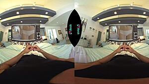 vrhush naughty babe lily adams prepares to ride your cock in pov cowgirl