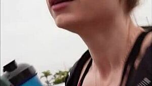 Wow! Fit Milf Gets Fucked in Car After Gym Session. Her Husband Can't Compete With This Public Orgasm!