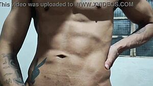 Caught my boyfriend jerking off with his friend, so I made both pound me hard