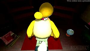 a crossing new leaf isabelle explores vagina in game adventure