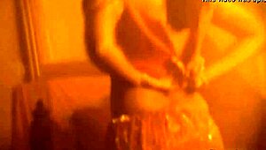 Classic Indian Beauty Undressing in Erotic Retro Striptease