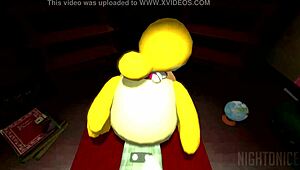 a crossing new leaf isabelle explores vagina in game adventure