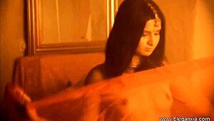 Classic Indian Beauty Undressing in Erotic Retro Striptease