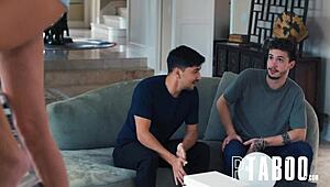 Man, I Can't Stop Staring Up My Stepmom Pristine Edge's Skirt With Apollo Banks And Max Fills