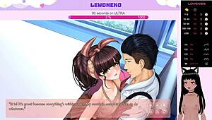 Vtuber Lewdneko STRIPS NAKED in anime hentai game dating order us part 1