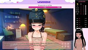 Vtuber Lewdneko STRIPS NAKED in anime hentai game dating order us part 1