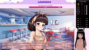 Vtuber Lewdneko STRIPS NAKED in anime hentai game dating order us part 1