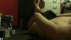 Tie me up like that, girlfriend, in homemade bondage.