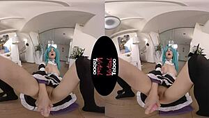 エヴァ・エルフィーが仮想タブー・マンコプレイを解き放つ