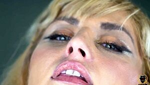 Hey Fallon West, ride Rome Major's thick hard cock in those fishnets!